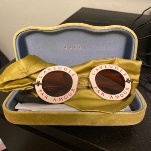 Gucci Sunglasses “l’aveugle par amour“ in ivory